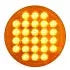 Floral White 4" SMART DYNAMIC AMBER/CLEAR 26 LED SEQUENTIAL SEALED LIGHT 4" ROUND