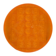 4" SMART DYNAMIC AMBER/AMBER 26 LED SEQUENTIAL SEALED LIGHT 4" ROUND Chocolate