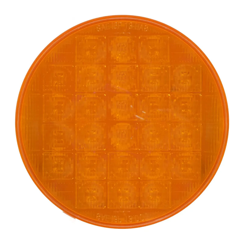 4" SMART DYNAMIC AMBER/AMBER 26 LED SEQUENTIAL SEALED LIGHT 4" ROUND Chocolate