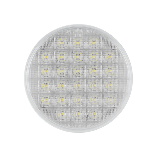 Gray 4" SMART DYNAMIC AMBER/CLEAR 26 LED SEQUENTIAL SEALED LIGHT