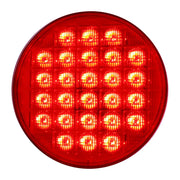 4" SMART DYNAMIC RED/RED 26 LED SEQUENTIAL SEALED LIGHT 4" ROUND Firebrick