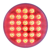 4" SMART DYNAMIC RED/CLEAR 26 LED SEQUENTIAL SEALED LIGHT 4" ROUND Maroon