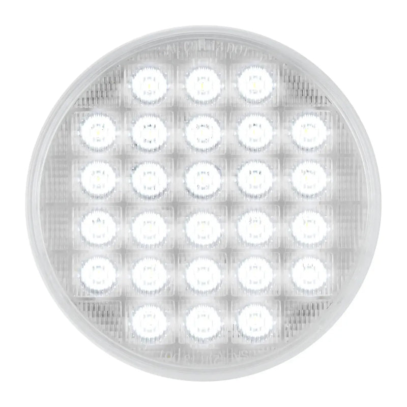 4" SMART DYNAMIC WHITE/CLEAR 26 LED SEQUENTIAL SEALED LIGHT 4" ROUND Light Gray