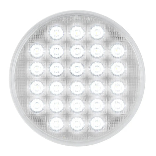 Light Gray 4" SMART DYNAMIC WHITE/CLEAR 26 LED SEQUENTIAL SEALED LIGHT 4" ROUND