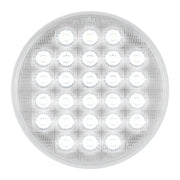 4" NON-SEQUENTIAL WHITE/CLEAR 26 LED SEALED LIGHT 4" ROUND Light Gray