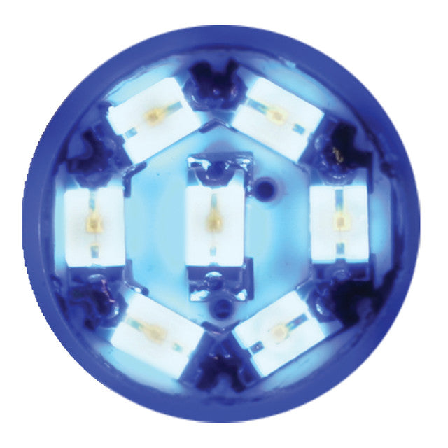 74901 #194/168 BLUE 7-LED LIGHT BULBS, 12V, PAIR Dark Slate Blue