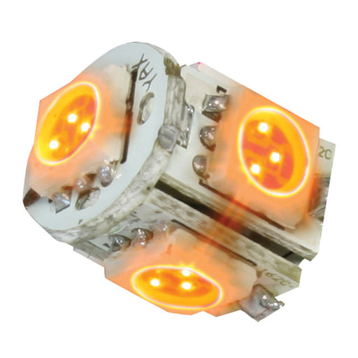 74910 #194/168 AMBER 5-LED TOWER STYLE LIGHT BULBS, 12V, PAIR Tan