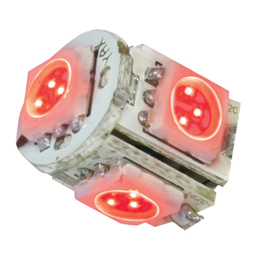 74913 #194/168 RED 5-LED TOWER STYLE LIGHT BULBS, 12V, PAIR Rosy Brown