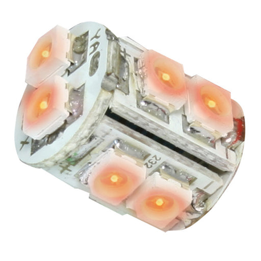 74920 #194/168 AMBER 10-LED TOWER STYLE LIGHT BULBS, 12V, PAIR Gray