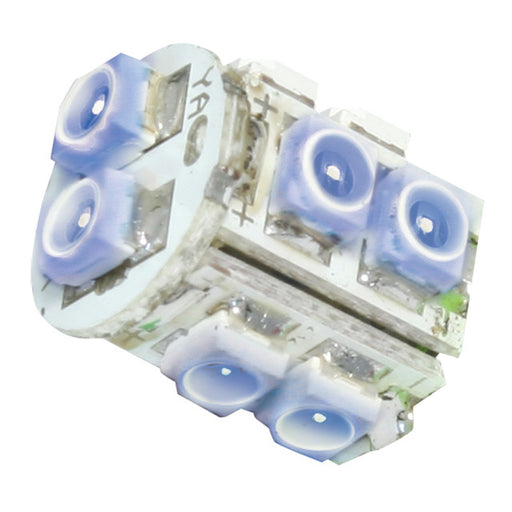 74921 #194/168 BLUE 10-LED TOWER STYLE LIGHT BULBS, 12V, PAIR Light Gray