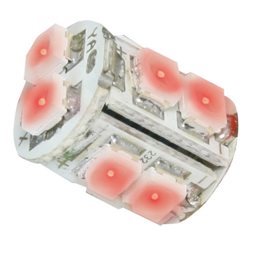 74923 #194/168 RED 10-LED TOWER STYLE LIGHT BULBS, 12V, PAIR Gray