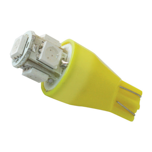 74930 #921/912 AMBER 5-LED TOWER STYLE LIGHT BULBS, 12V, PAIR Yellow Green