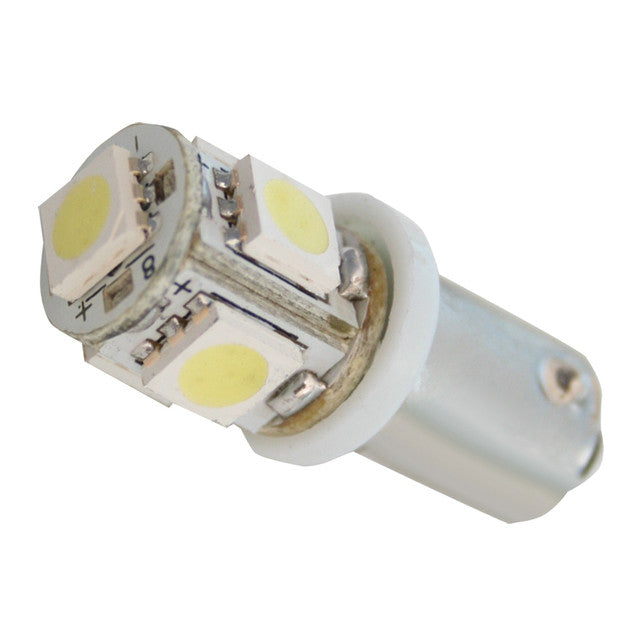 74954 #1895 WHITE 5-LED HIGH POWER TOWER STYLE BULBS, 12V, PAIR Gray