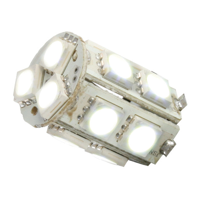 74962 #1156 WHITE 13 LED TOWER STYLE LIGHT BULBS, 12V, PAIR Gray