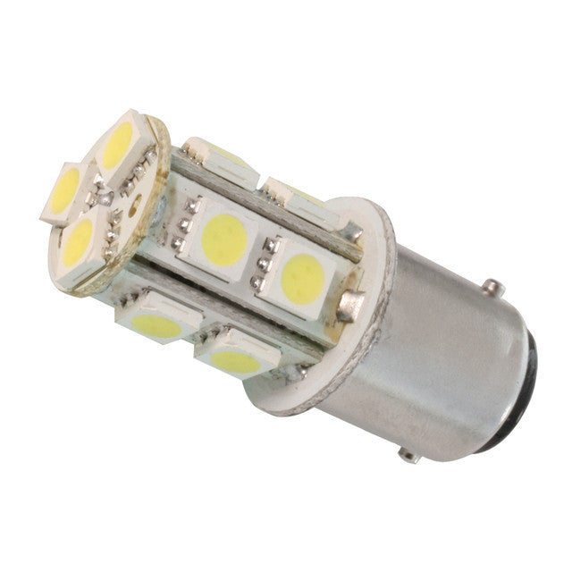 74971 #1157 RED 13 LED TOWER STYLE LIGHT BULBS, 12V, PAIR Dark Gray