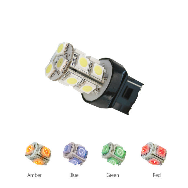 74980 #3156 AMBER 13 LED TOWER STYLE LIGHT BULBS, 12V, PAIR Gray