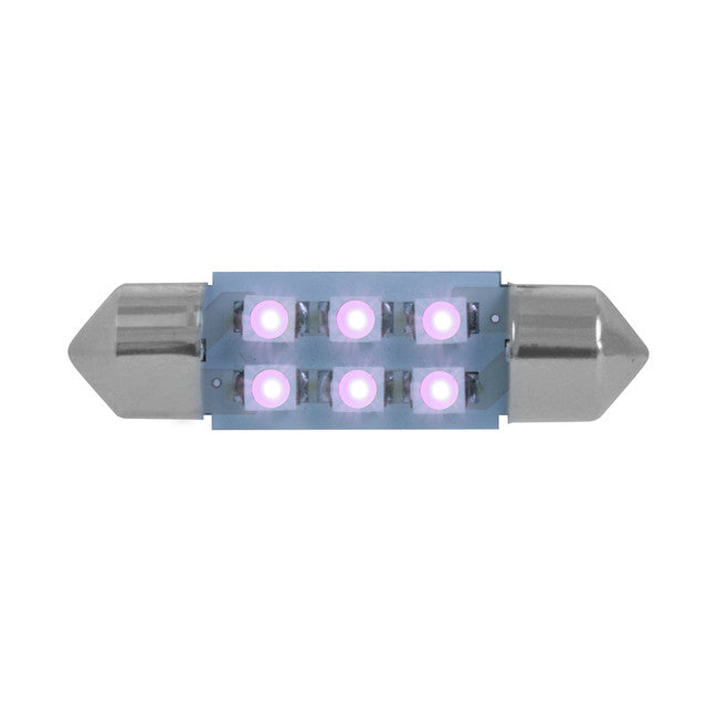 75005 #211-2 (36MM) PURPLE 6 LED DOME LIGHT BULBS, 12V Light Slate Gray