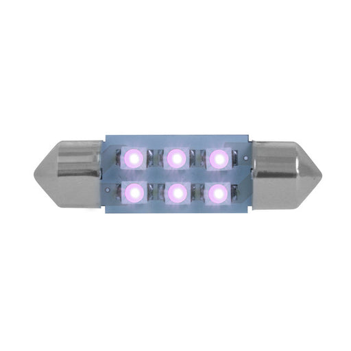 75005 #211-2 (36MM) PURPLE 6 LED DOME LIGHT BULBS, 12V Light Slate Gray