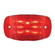75162 RECT. RED/RED WIDE ANGLE 14 LED LIGHT, HIGH/LOW 3 WIRES Firebrick