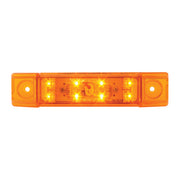 75170 6"L RECT. AMBER/AMBER 8 LED SEALED LIGHT, HIGH/LOW 3 WIRES Dark Orange