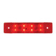6"L RECT. RED/RED 8 LED SEALED LIGHT, HIGH/LOW 3 WIRES Firebrick