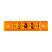 6"L RECT. PEARL AMBER/AMBER 8 LED LIGHT, HIGH/LOW 3 WIRES 6" RECTANGULAR Dark Orange