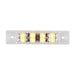 Light Gray 6"L RECT. PEARL AMBER/CLEAR 8 LED LIGHT, HIGH/LOW 3 WIRES 6" RECTANGULAR