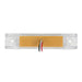 Goldenrod 6"L RECT. PEARL AMBER/CLEAR 8 LED LIGHT, HIGH/LOW 3 WIRES 6" RECTANGULAR