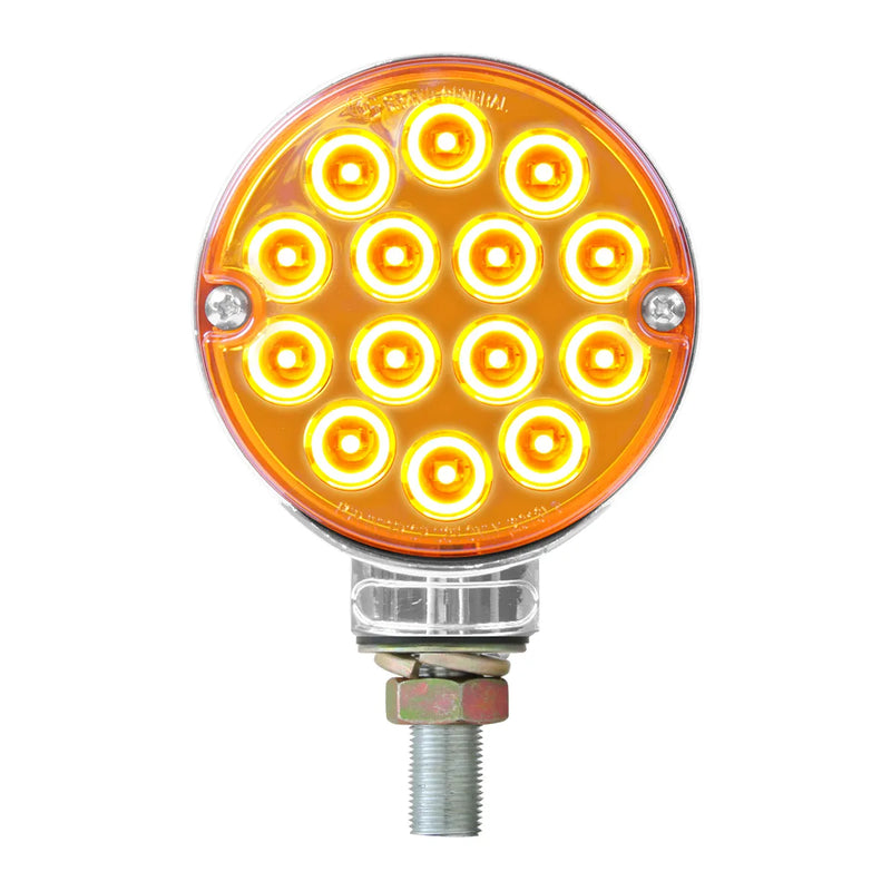 75191 3" PEARL DOUBLE FACE AMBER/ AMBER LED LIGHT, 14 LED/SIDE Goldenrod