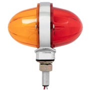 3" Watermelon Double Face High Power LED Pedestal Light (CHOOSE COLOR) amber/amber - red/red,amber/clear - red/clear,amber/smoke - red/smoke Light Gray