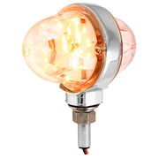 3" Watermelon Double Face High Power LED Pedestal Light (CHOOSE COLOR) amber/clear - red/clear Wheat