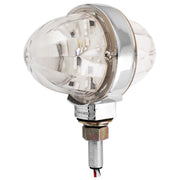 3" Watermelon Double Face High Power LED Pedestal Light (CHOOSE COLOR) amber/amber - red/red,amber/clear - red/clear,amber/smoke - red/smoke Light Gray