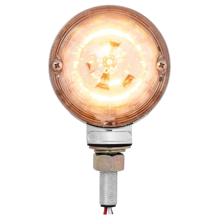 Wheat 3″ Watermelon Double Face High Power LED Pedestal Light amber/amber - red/red,amber/clear - red/clear,amber/smoke - red/smoke