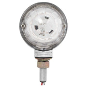 3" Watermelon Double Face High Power LED Pedestal Light (CHOOSE COLOR) amber/amber - red/red,amber/clear - red/clear,amber/smoke - red/smoke Light Gray