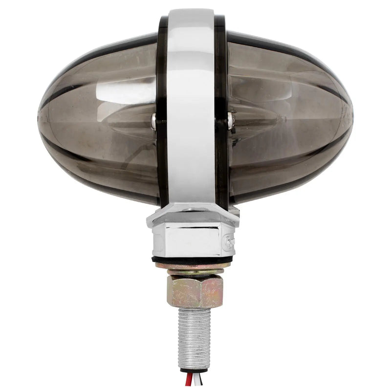 3" Watermelon Double Face High Power LED Pedestal Light (CHOOSE COLOR) amber/amber - red/red,amber/clear - red/clear,amber/smoke - red/smoke Slate Gray