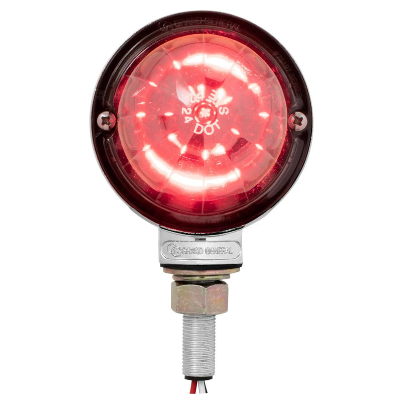 3" Watermelon Double Face High Power LED Pedestal Light (CHOOSE COLOR) amber/amber - red/red,amber/clear - red/clear,amber/smoke - red/smoke Light Coral