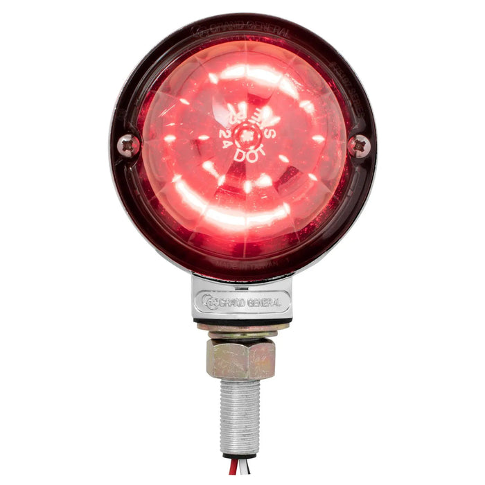 Light Coral 3″ Watermelon Double Face High Power LED Pedestal Light amber/amber - red/red,amber/clear - red/clear,amber/smoke - red/smoke