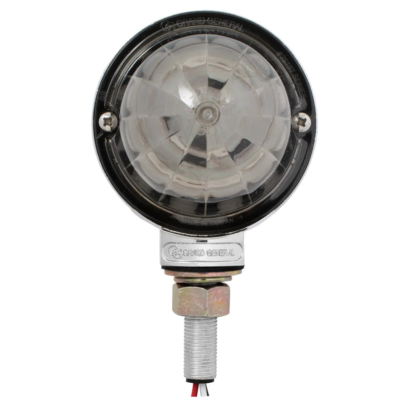 3" Watermelon Double Face High Power LED Pedestal Light (CHOOSE COLOR) amber/amber - red/red,amber/clear - red/clear,amber/smoke - red/smoke Light Slate Gray