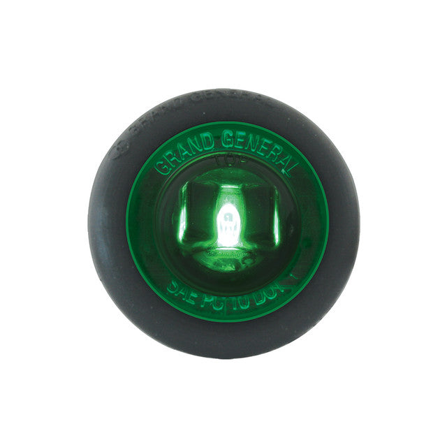 75206 1-1/4" GREEN/GREEN 1LED INTER. LIGHT W/GROMMET, 3 WIRES Dark Slate Gray
