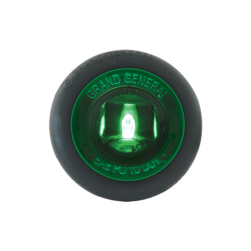 75206 1-1/4" GREEN/GREEN 1LED INTER. LIGHT W/GROMMET, 3 WIRES Dark Slate Gray