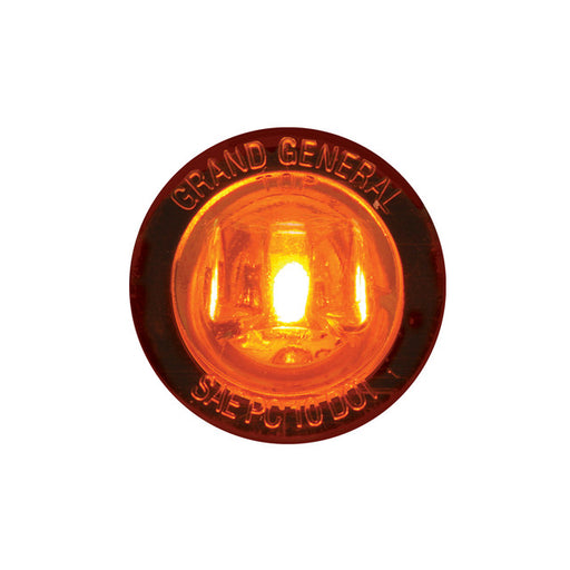 75210 1-1/4" AMBER/AMBER 1LED DUAL FUN. LIGHT W/SCREW NUT, 3WIRES Chocolate