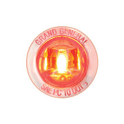 75213 1-1/4" RED/CLEAR 1LED DUAL FUN. LIGHT W/SCREW NUT, 3WIRES Coral
