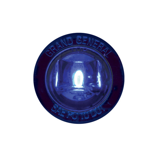 75215 1-1/4" BLUE/BLUE 1LED INTERIOR LIGHT W/SCREW NUT, 3WIRES Midnight Blue
