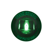 75216 1-1/4" GREEN/GREEN 1LED INTER. LIGHT W/SCREW NUT, 3WIRES Dark Green