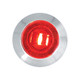 75222 1-1/4" RED/RED 1LED DUAL FUN. LIGHT W/BEZEL&NUT, 3WIRES Firebrick