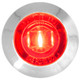 75272 1" MINI RED/RED 1 LED DUAL FUNCT. LIGHT W/CR. PL. BEZEL Red