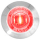 75273 1" MINI RED/CLEAR 1 LED DUAL FUNCT. LIGHT W/CR. PL. BEZEL Light Gray