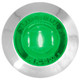 75276 1" MINI GREEN/GREEN 1 LED DUAL FUNCT. LIGHT W/CR. PL. BEZEL Light Gray