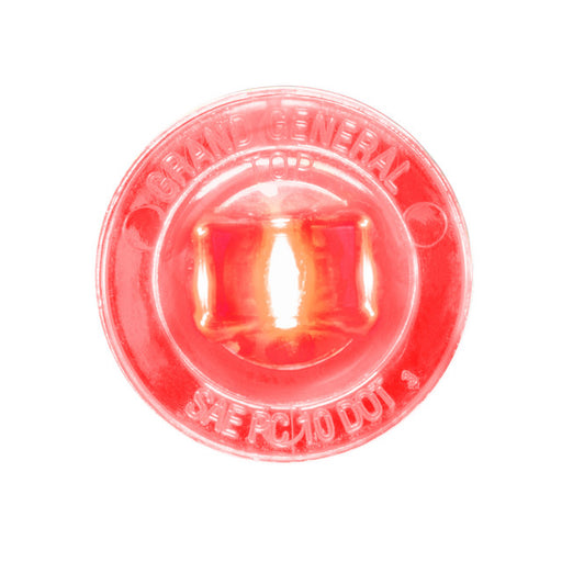 75283 1" MINI RED/CLEAR 1LED SCREW W/NUT DUAL FUNT. SEALED LIGHT Salmon