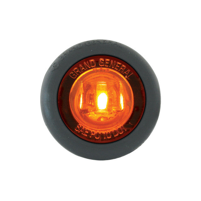 75290 1" MINI AMBER/AMBER 1LED W/ GROMMET DUAL FUNCTION LIGHT Dark Slate Gray